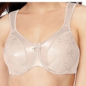 Bali Satin Tracings Minimizer Underwire Bra  38G Nude 3562